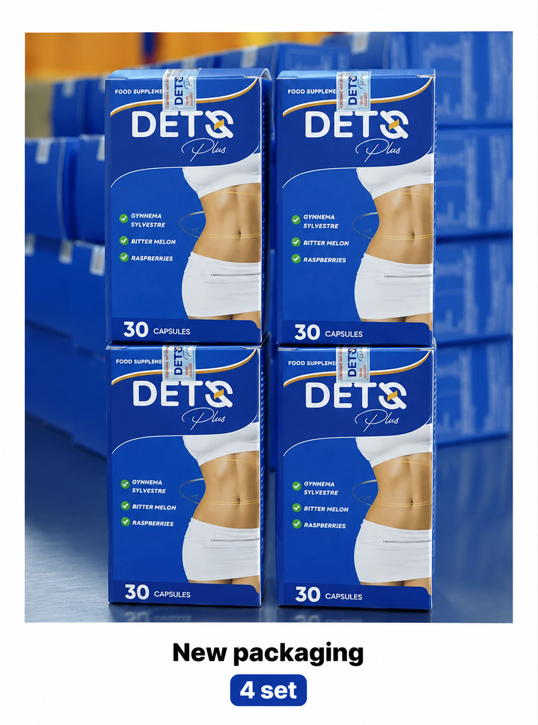 Deto Fitness Dets Deto Plus supplement set of 4 bottles Japan New