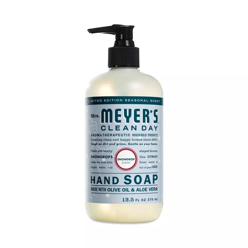 6 Pack of Mrs. Meyer\'s Clean Day Snowdrop Scent Hand Soap 12.5 fl oz