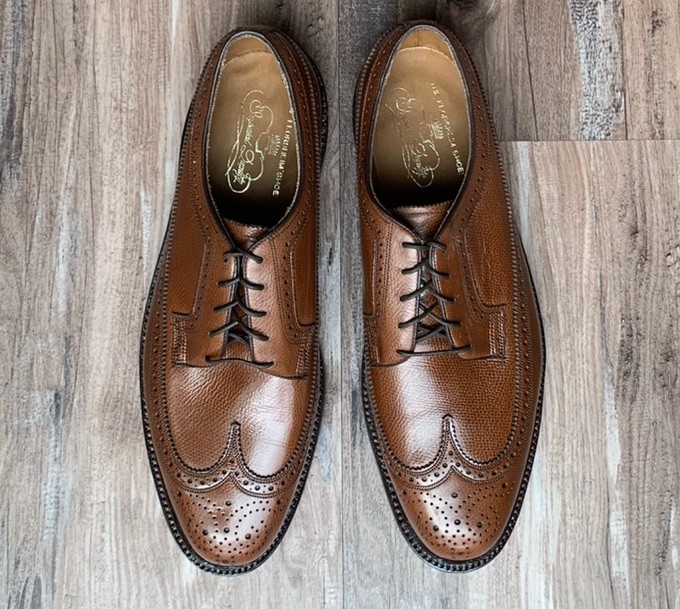 Florsheim Imperial 93602 9.5 D Longwing Wingtip Kenmoor Vintage NEW NOS **READ**