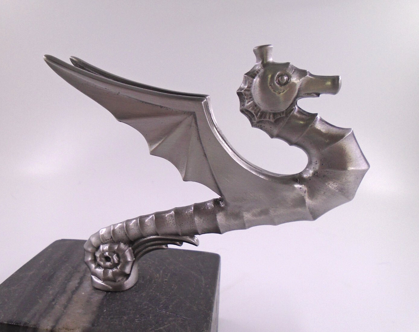 seahorse 1930's chevrolet vintage rare car hood ornament to be chrome plated