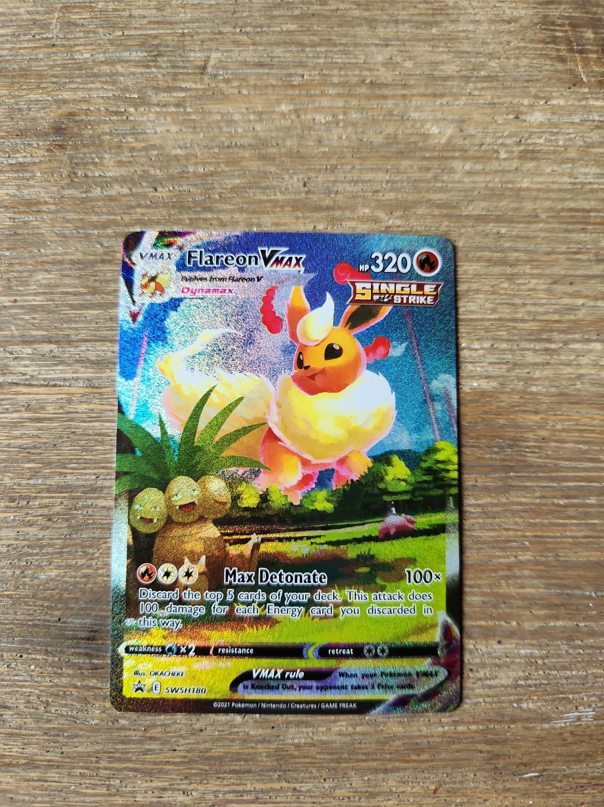Flareon VMAX SWSH180 SWSH: Sword & Shield Promo Cards Holo Flareon VMAX SWSH180 SWSH: Sword & Shield Promo Cards Holo