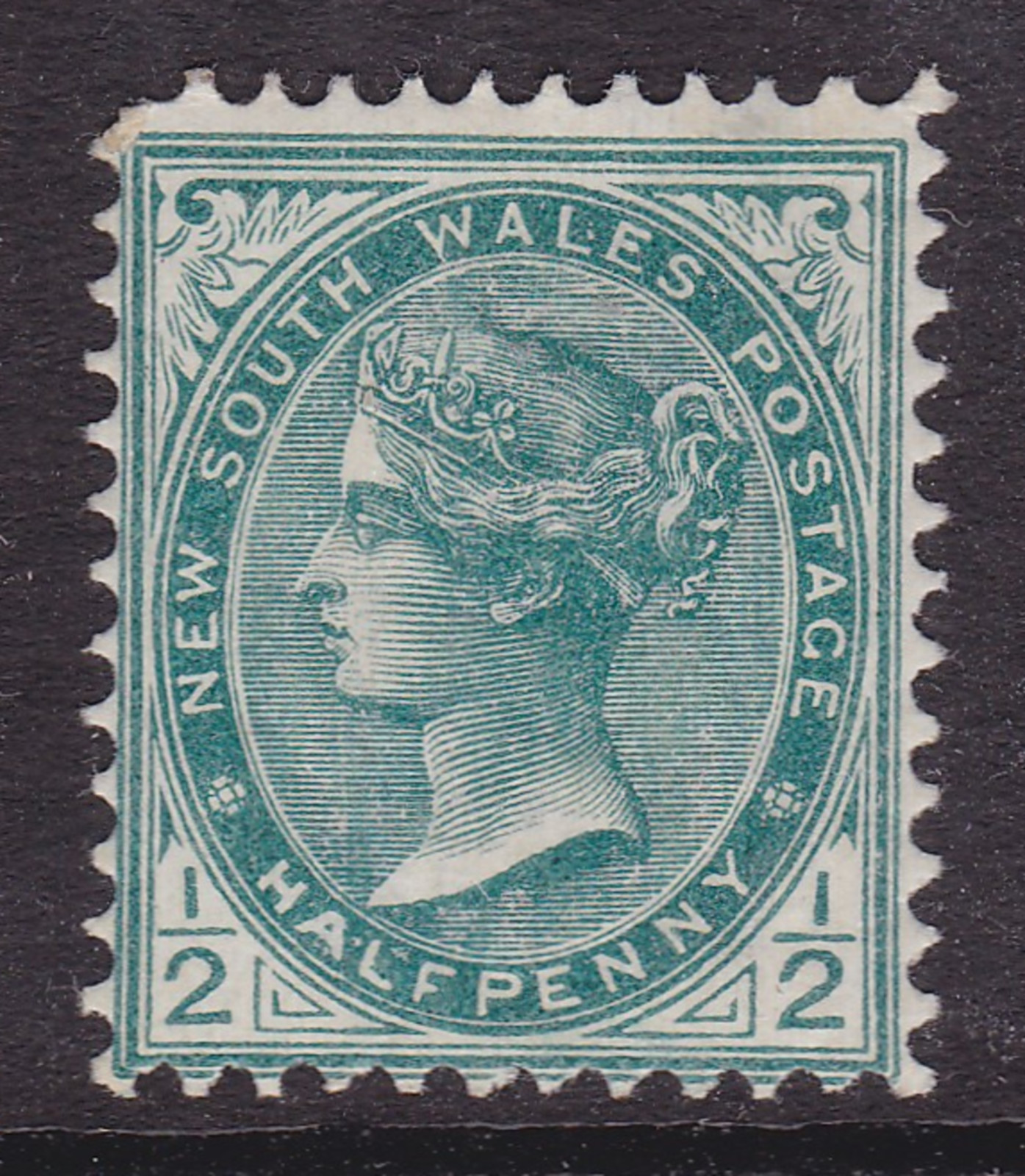 NEW SOUTH WALES 1892 ½d Blue Green QV DE LA RUE MINT/MH SG 273 (SH41)