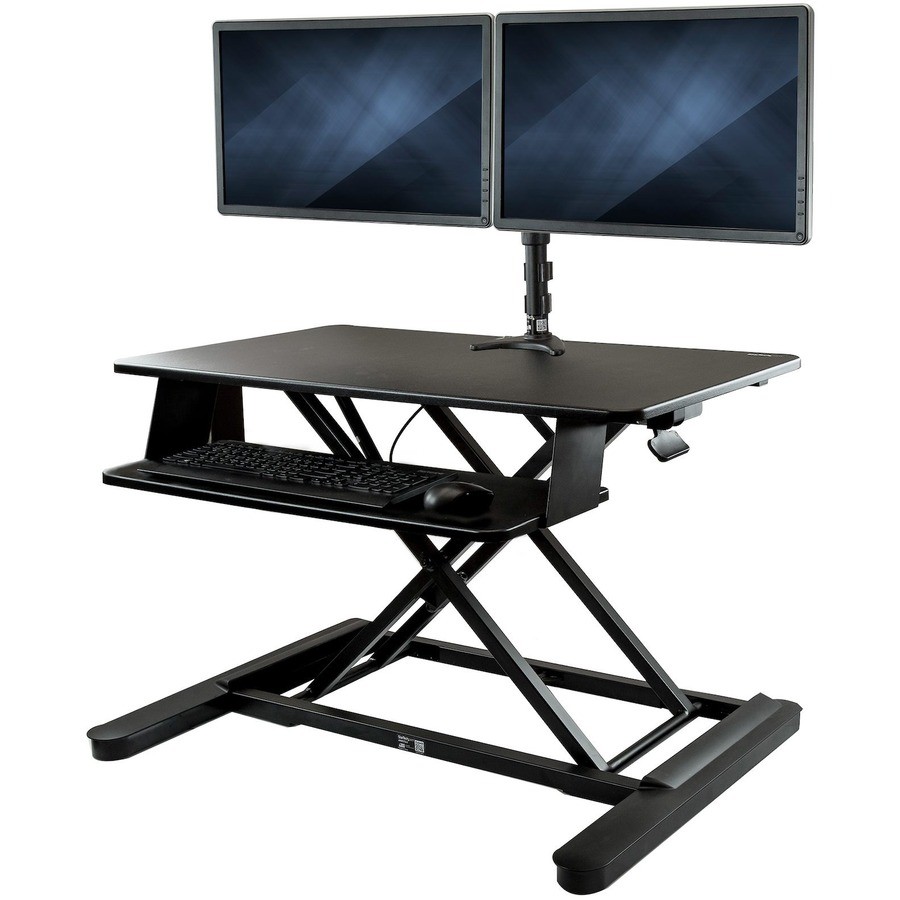 StarTech.com Dual Monitor Sit Stand Desk Converter - 35\