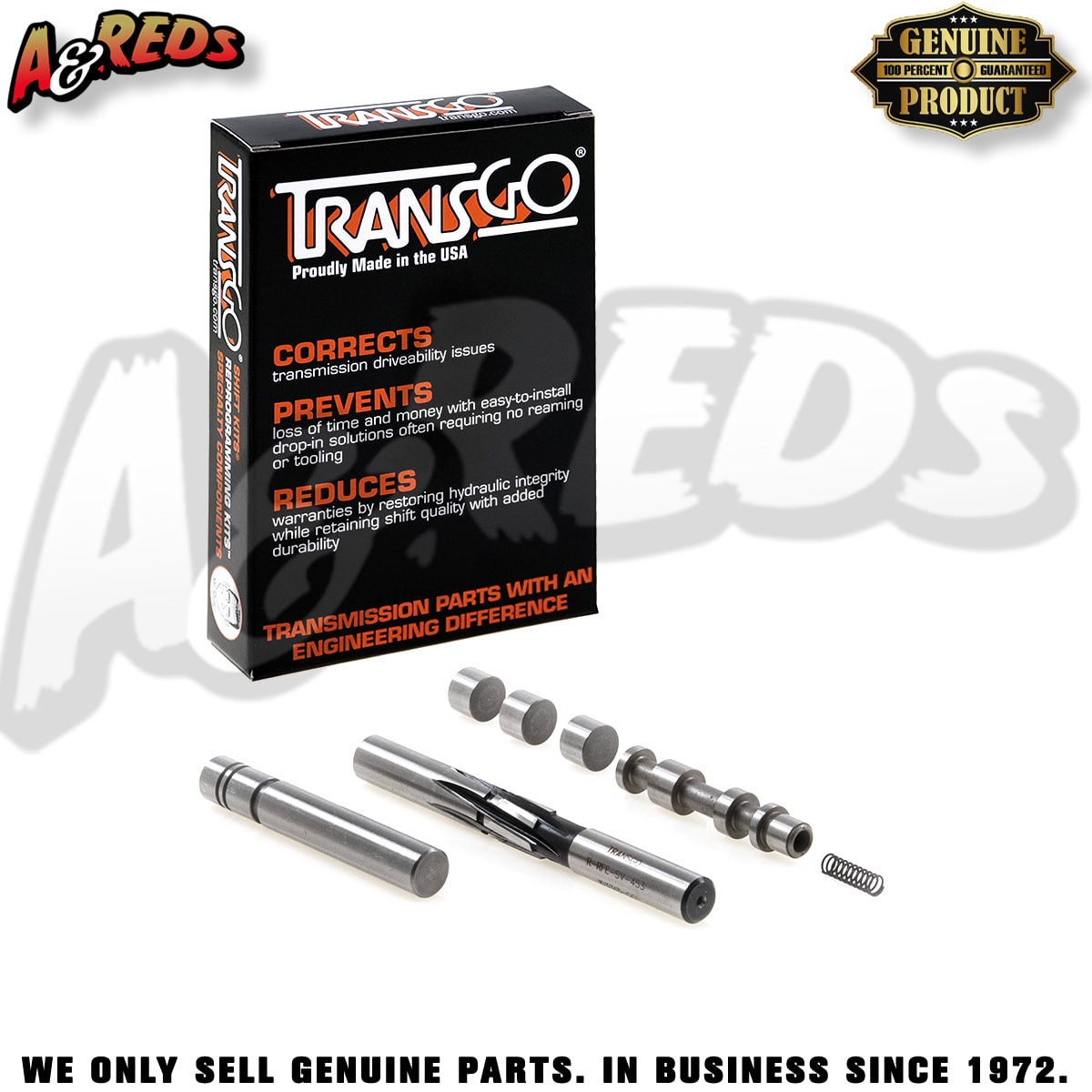 TransGo Solenoid Switch Valve Repair Kit .453 with reamer (#RFE-SV453-WT)