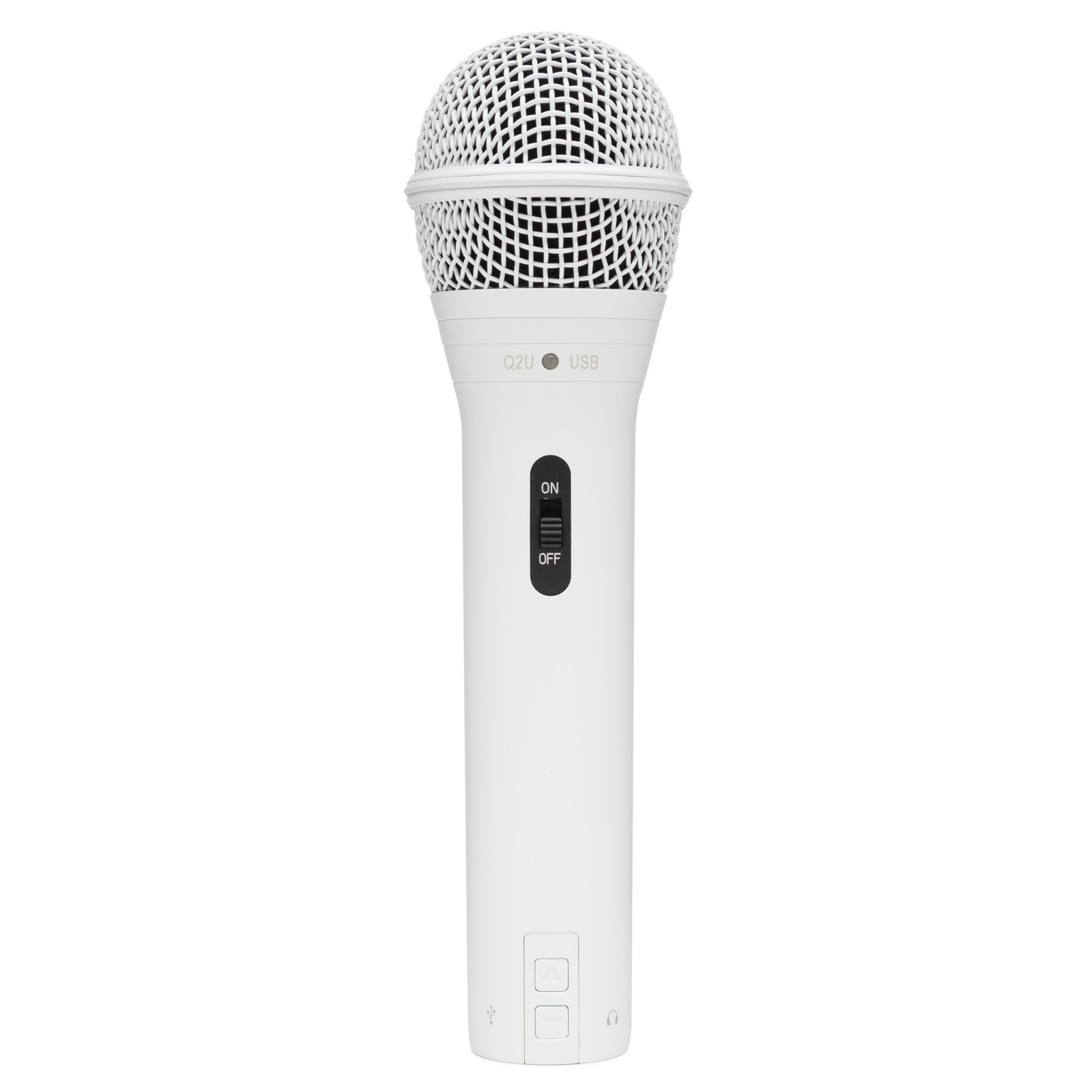 Samson Q2U USB XLR Handheld Dynamic Microphone Cardioid Pattern (White)