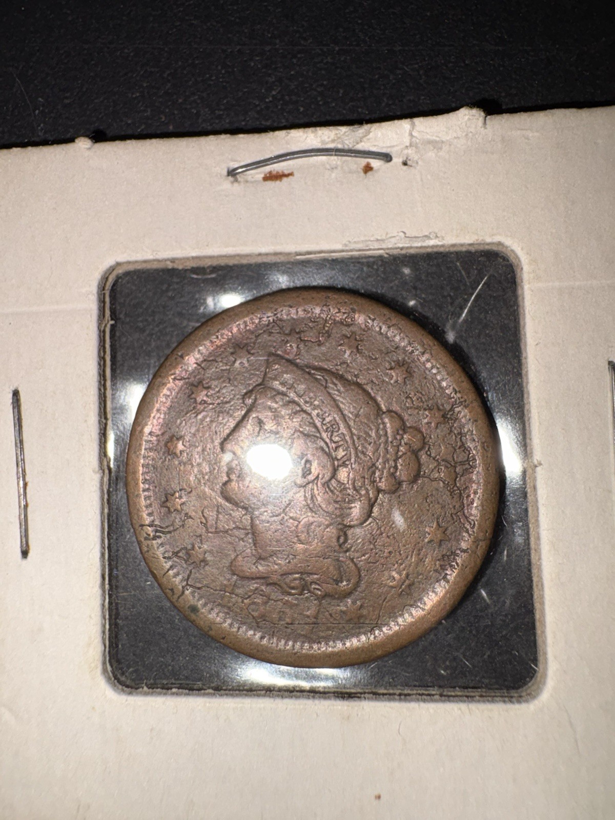 1851 Braided Hair US Large One cent