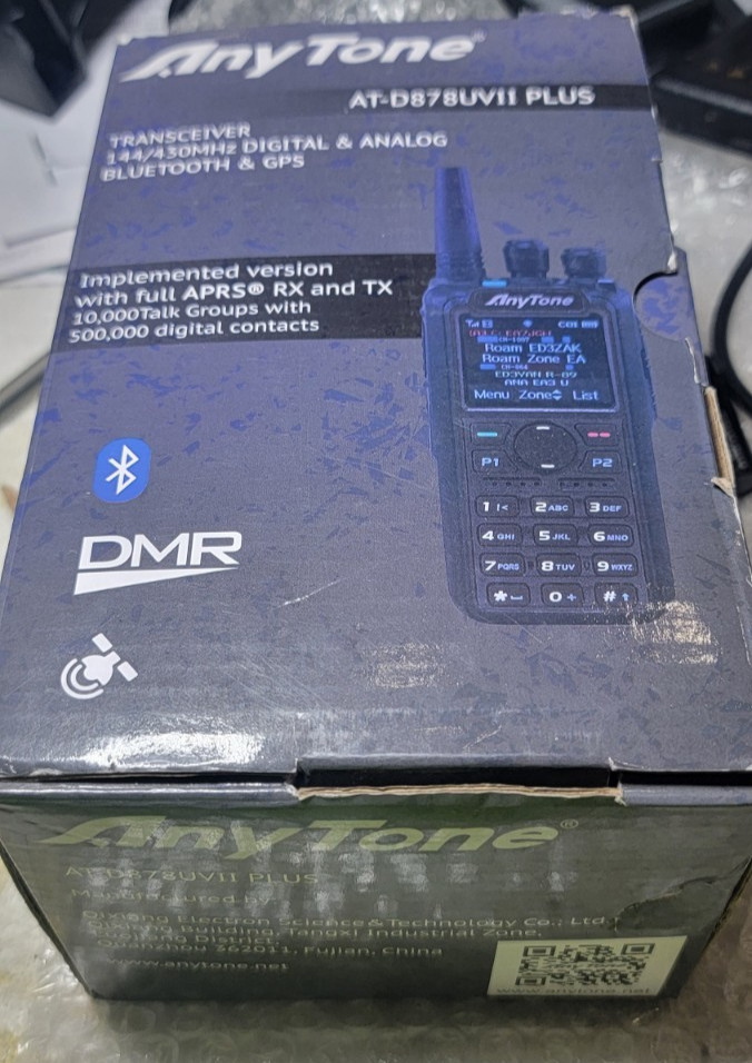 Anytone AT-D878UVII PLUS Dual band feature rich DMR  NIB