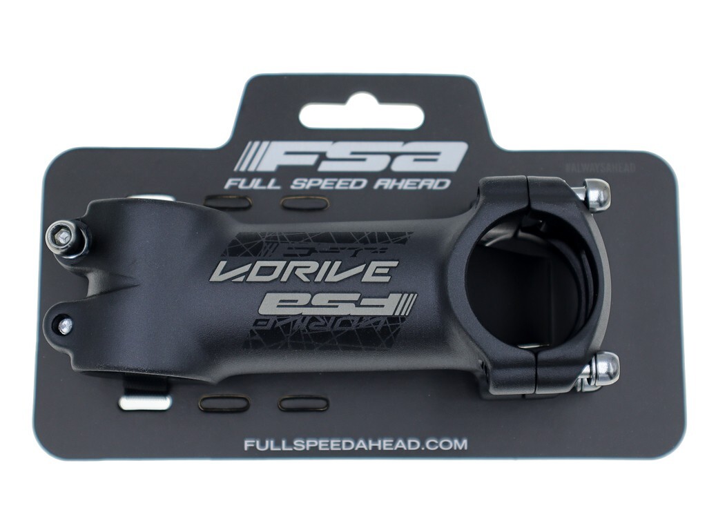FSA V-DRIVE Road Mountain Bike Stem 1 1/8in x 31.8mm x 90mm x +/-6 Deg
