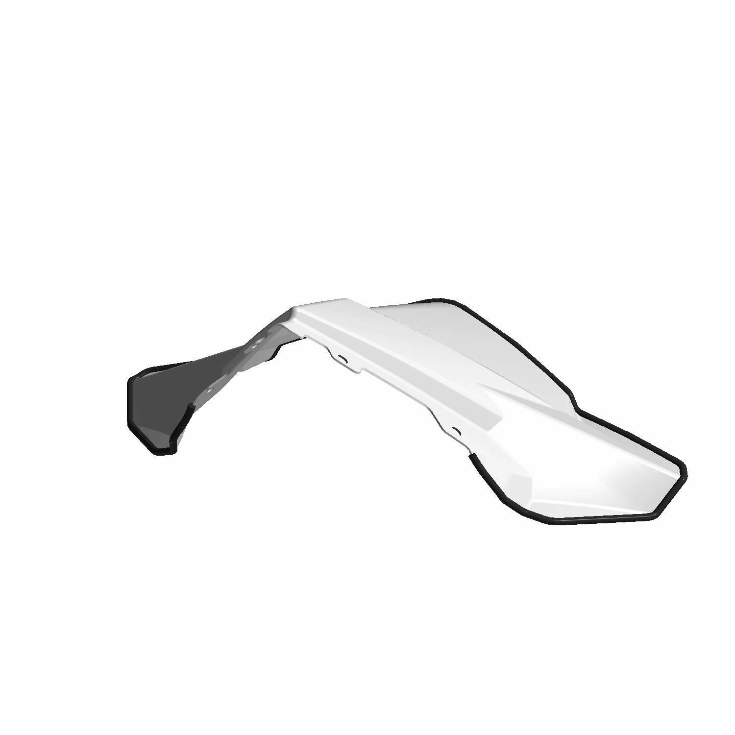 Polaris Mid Windshield, Gloss Black, for Snowmobile Models - 5453269 Polaris Mid Windshield, Gloss Black, for Snowmobile Models - 5453269