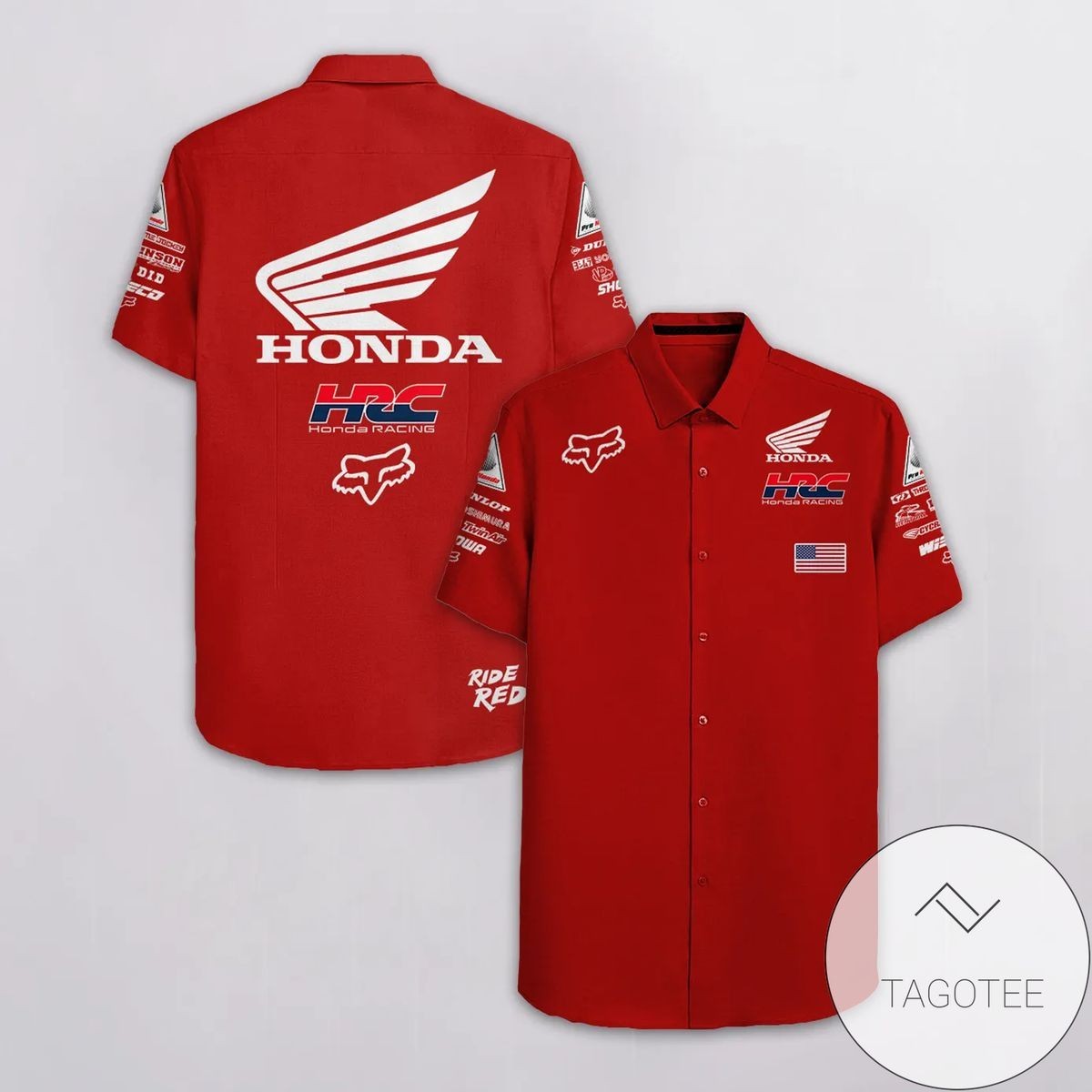 HOT Men Honda Racing Comfort Button Shirt All Size S-5XL