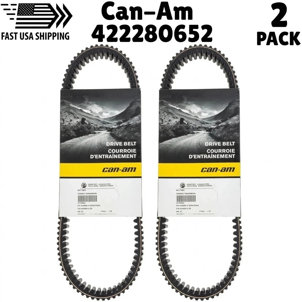 2-Pack OEM Genuine Can-Am Maverick X3 Drive Belt (Part #422280652)