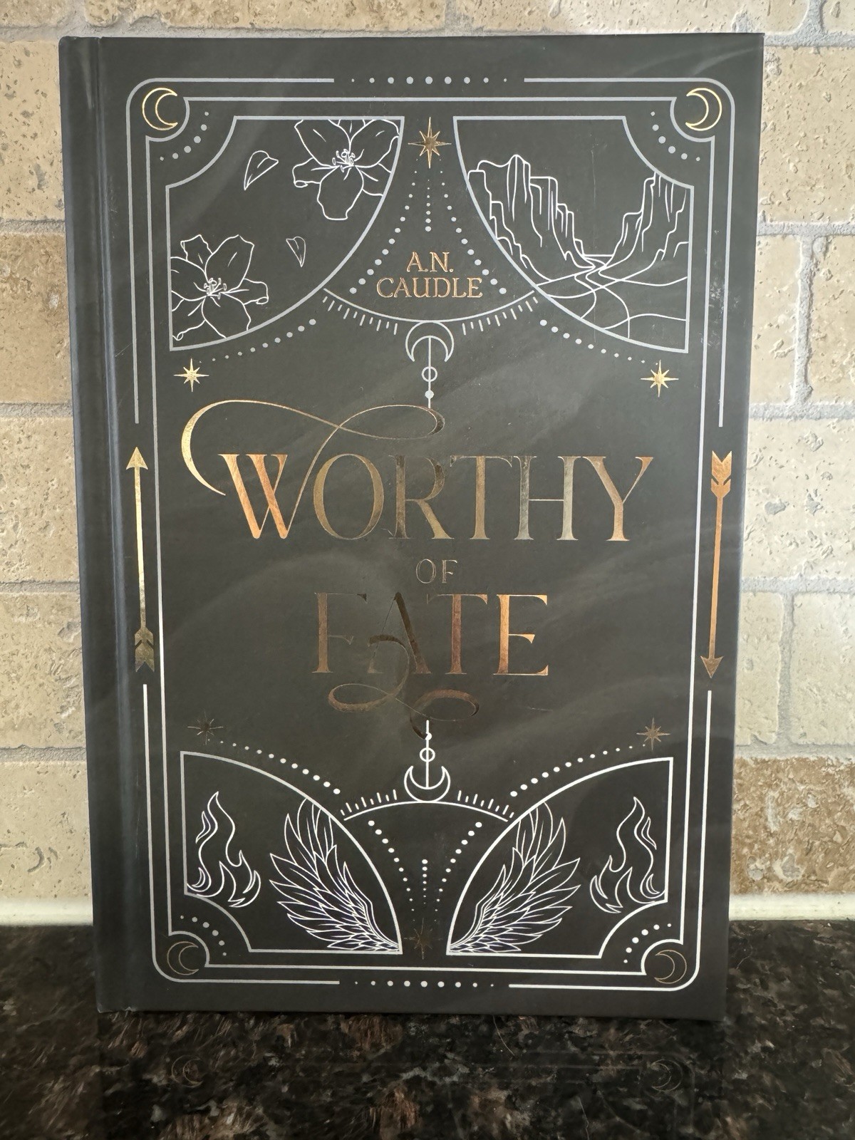 SIGNED Worthy of Fate A.N. Caudle Self Published HC Sprayed Edges + Art Prints