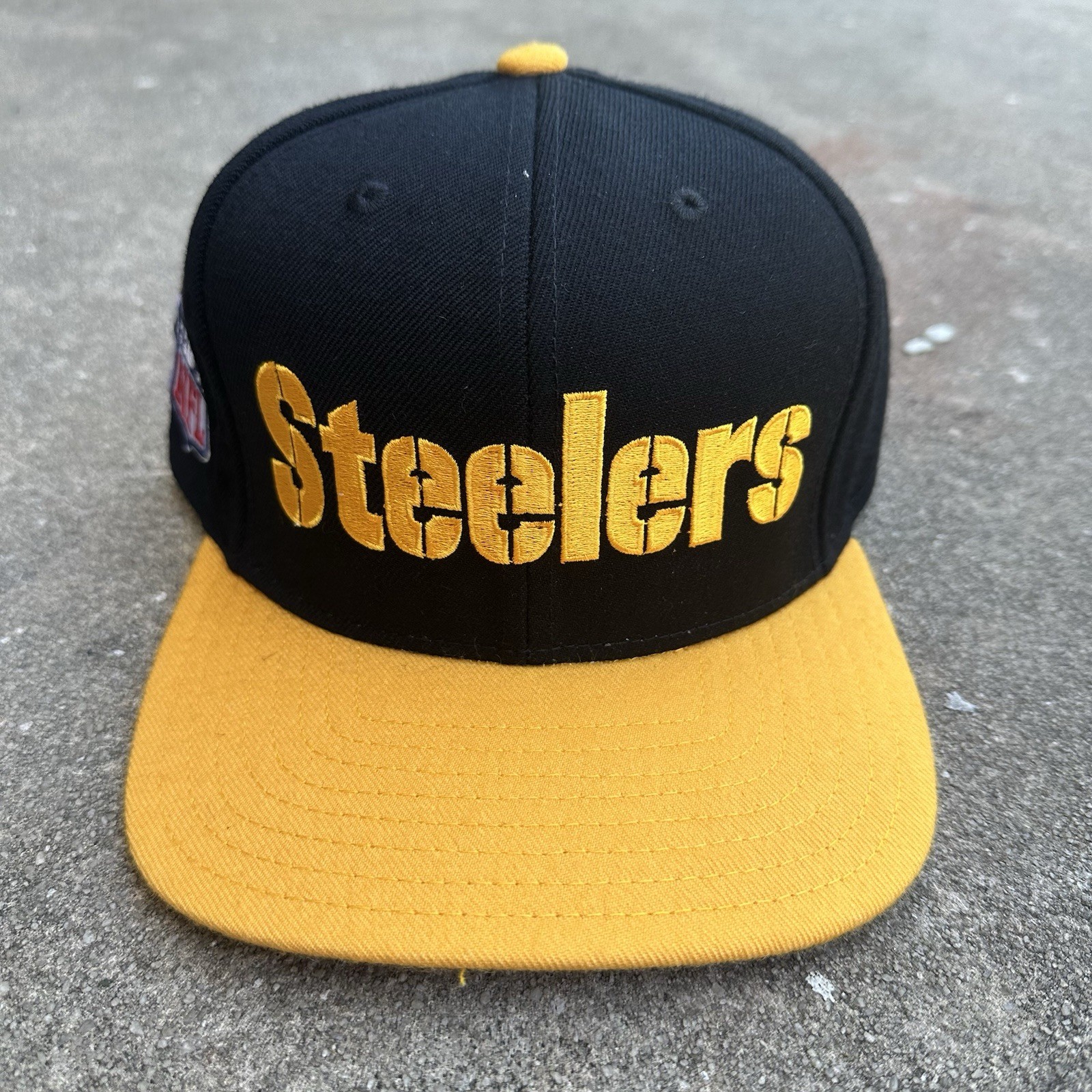 Pittsburgh Steelers Reebok SnapBack Hat Cap Deadstock Y2K NFL Blockhead New Vtg Pittsburgh Steelers Reebok SnapBack Hat Cap Deadstock Y2K NFL Blockhead New Vtg