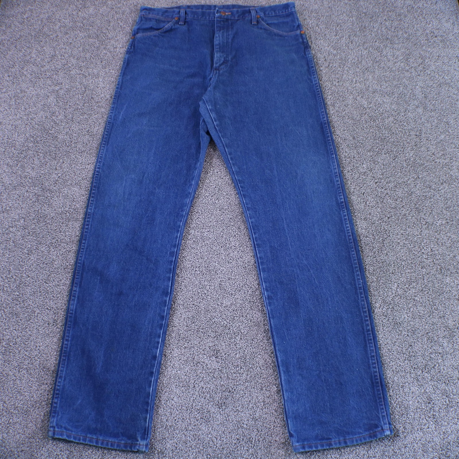 Vintage Wrangler 13MWZ Jeans Mens 38x36 Blue Cowboy Western Wear USA Made
