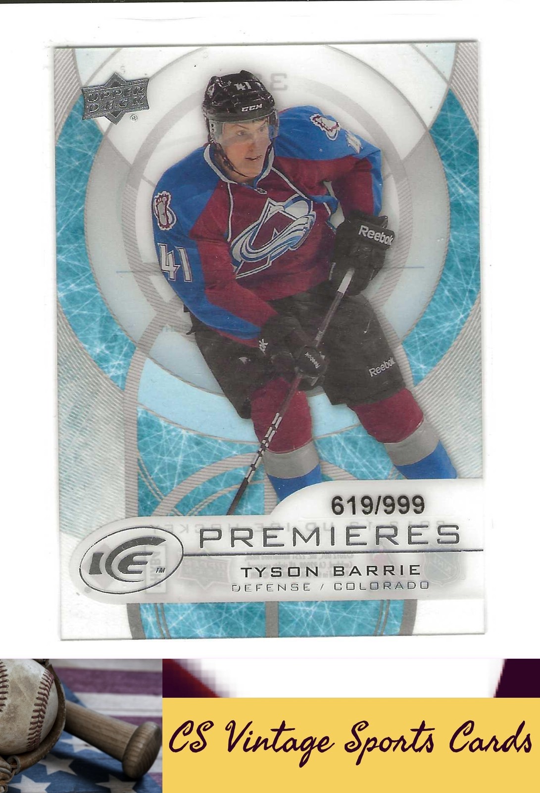 2012-13 Upper Deck Black Diamond #32 Tyson Barrie 2012-13 Upper Deck Ice #/999