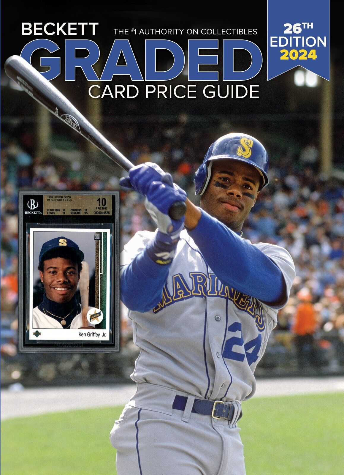 New 2024 Beckett GRADED CARD Price Guide 26th Edition with KEN GRIFFEY JR