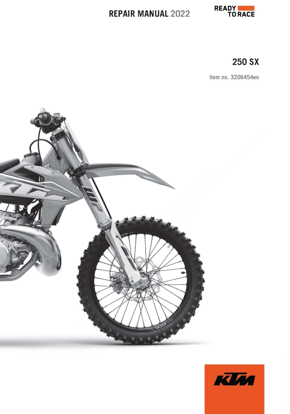 KTM Service Workshop Shop Repair Manual Book 2022 250 SX
