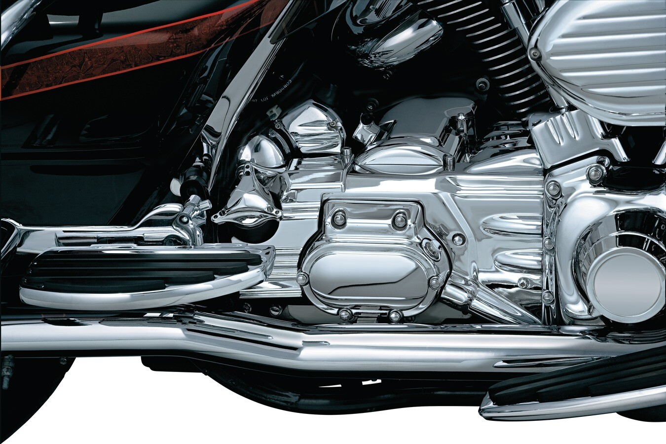 Kuryakyn 8274 Chrome Rear Cylinder Base Cover Trim Harley Touring FLH/T 02-06