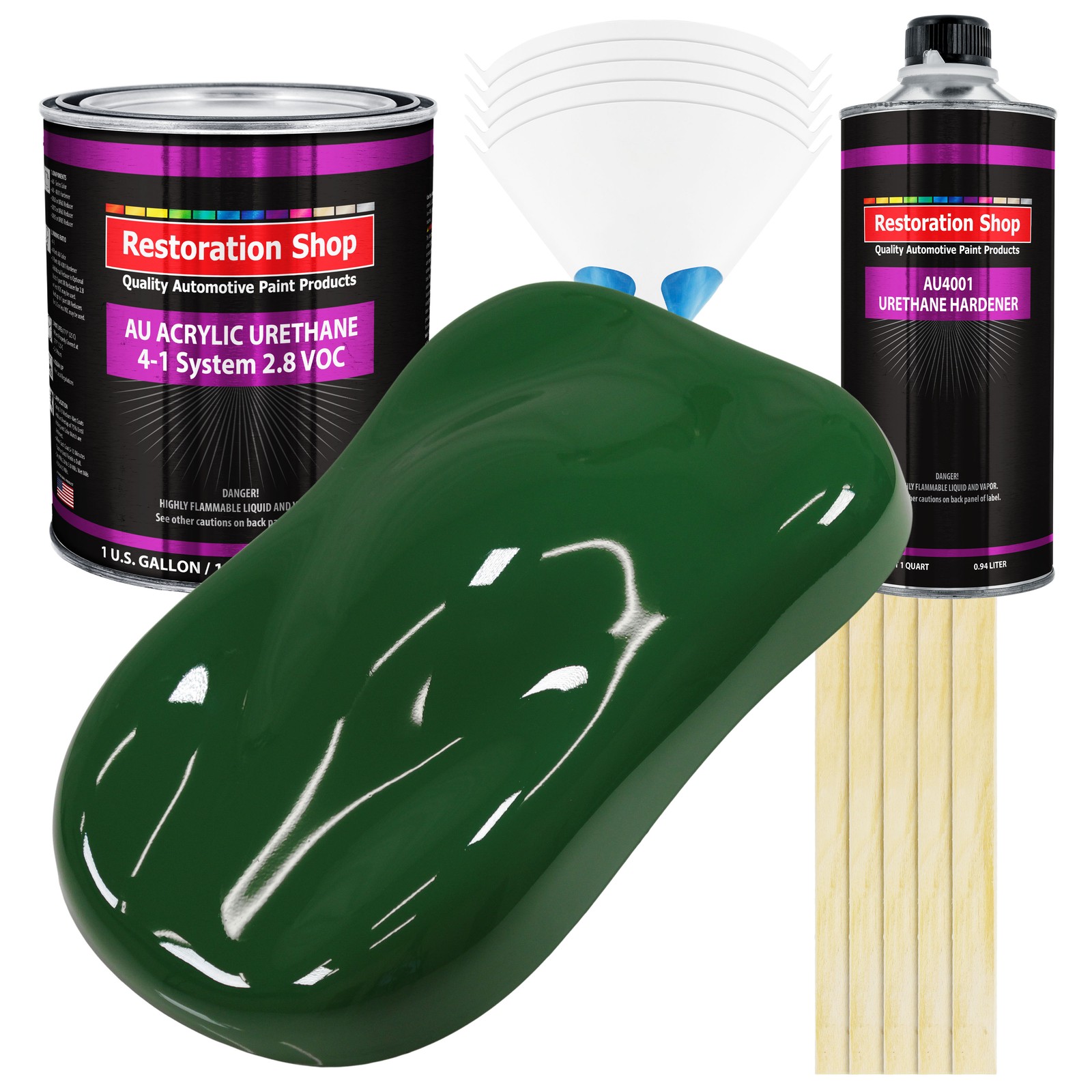 Restoration Shop Speed Green Acrylic Urethane Gallon Kit Auto Paint