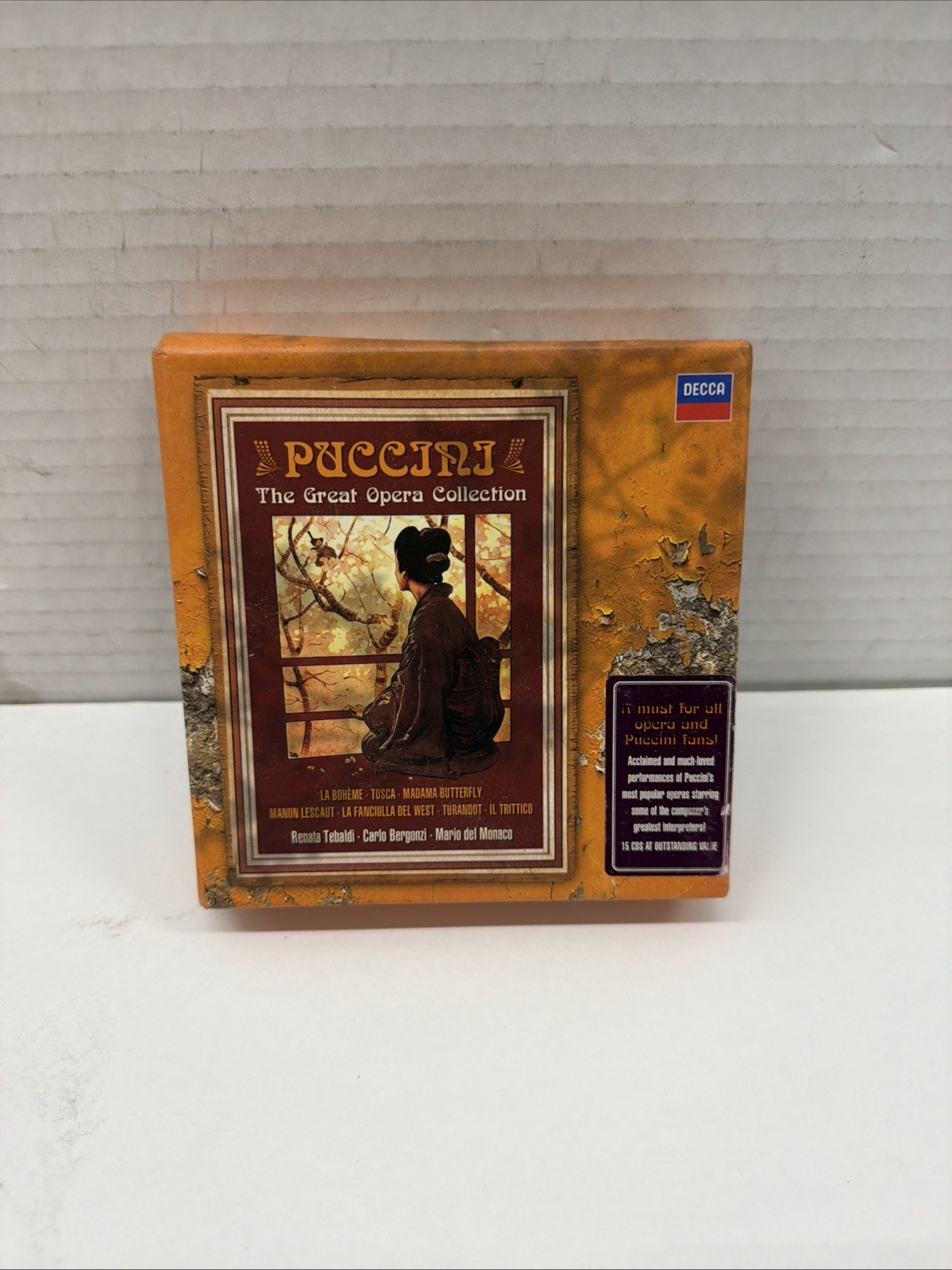 Puccini: The Great Opera Collection Decca 15-CD Box Set Booklet Limited Edition Puccini: The Great Opera Collection Decca 15-CD Box Set Booklet Limited Edition