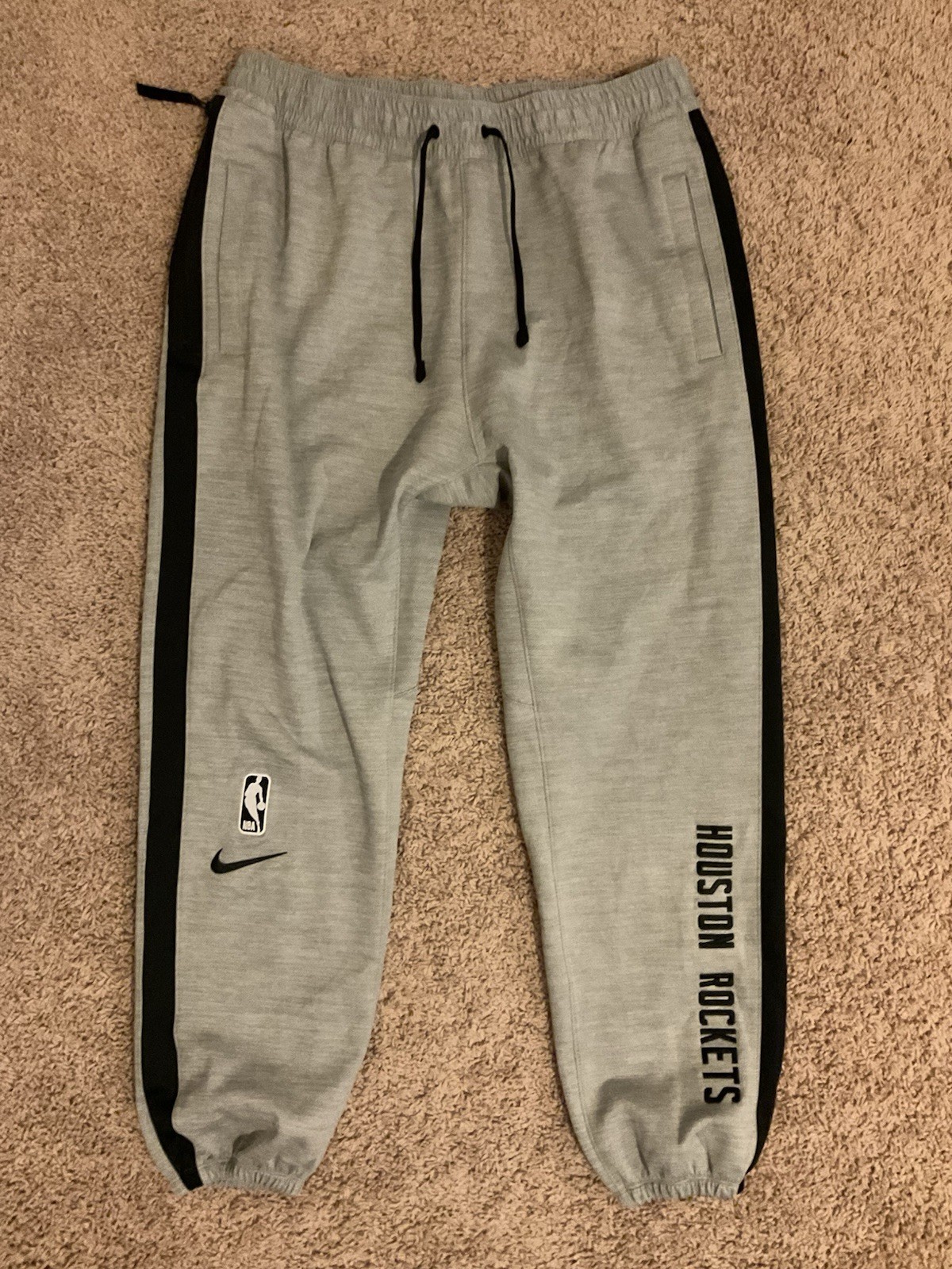 NWT Nike Houston Rockets Joggers Mens XL Gray Dri-FIT NBA Spotlight Pants