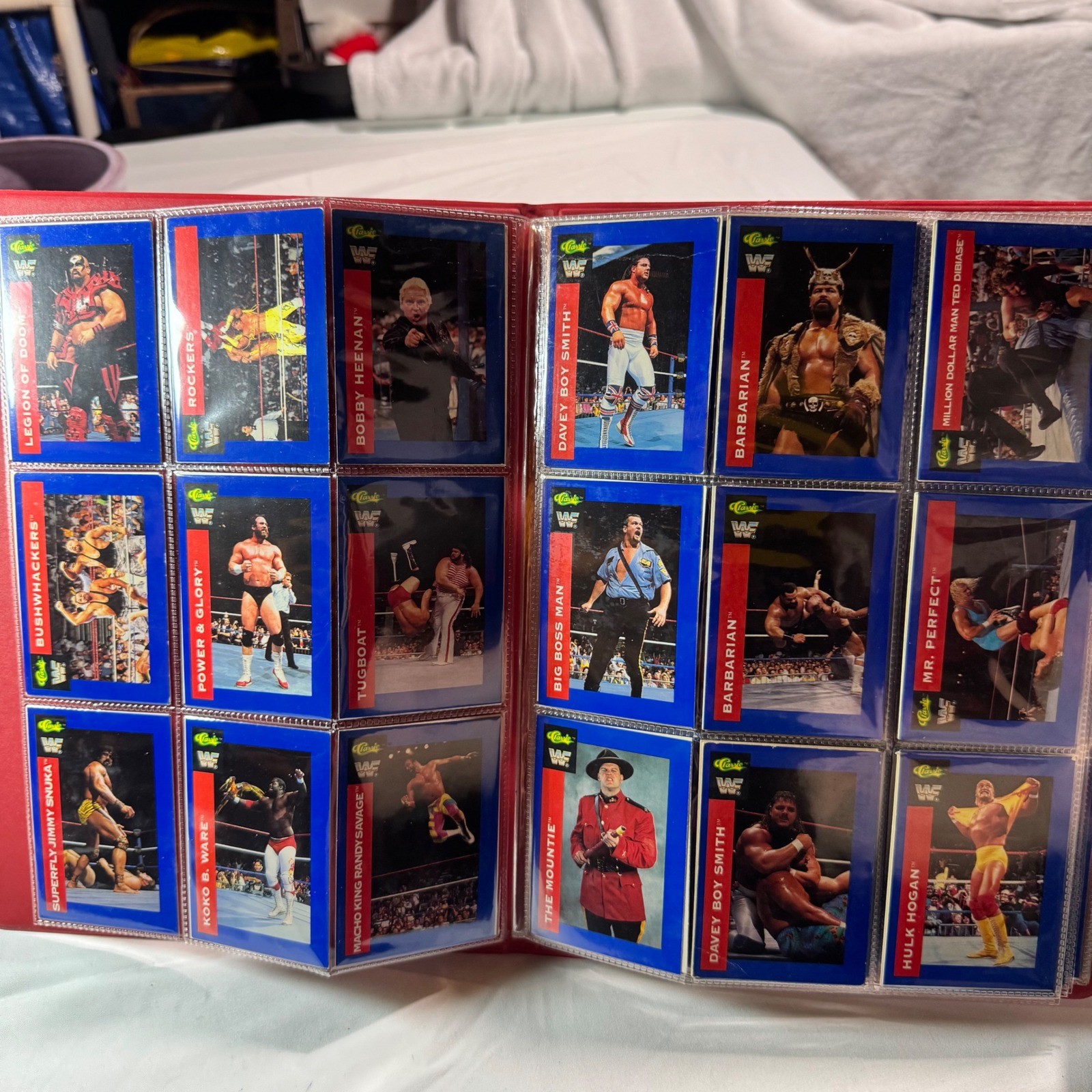 1991 Classic WWF 83 Card Lot Binder Undertaker RC #30 #88 Hogan Savage Vintage