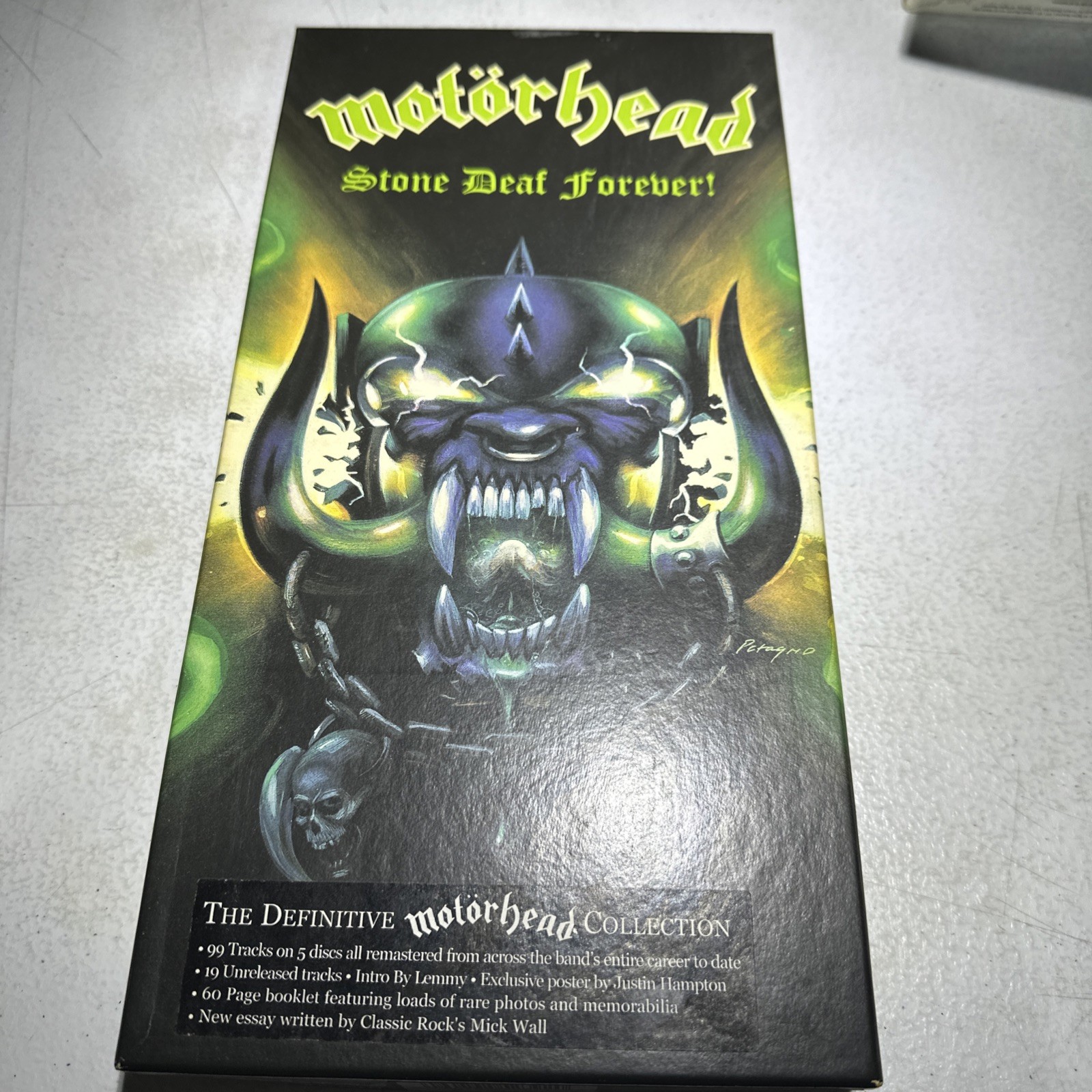 Motorhead Stone Deaf Forever - 5 CD Box Set W/Book good condition, no poster Motorhead Stone Deaf Forever - 5 CD Box Set W/Book good condition, no poster