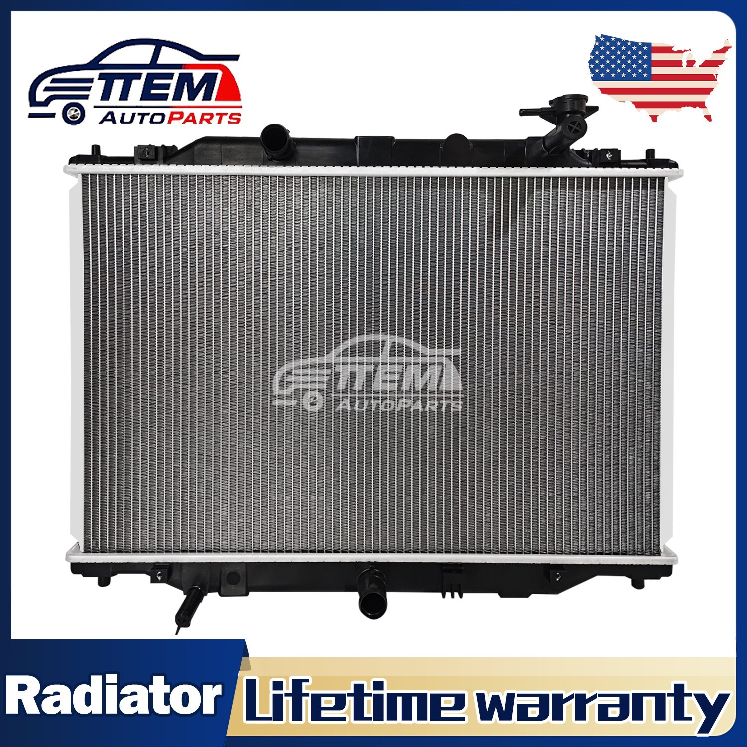13622 Radiator for Mazda CX-9 2016 2017 2018 2019 2020 2021 2022 2023 2.5L L4