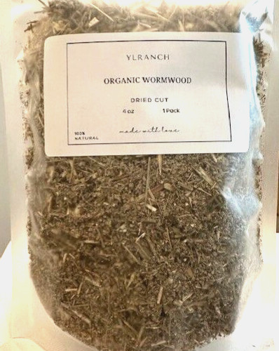 Wormwood Herb Organic Cut / Farm Fresh Packed USA Wormwood Herb Organic Cut / Farm Fresh Packed USA