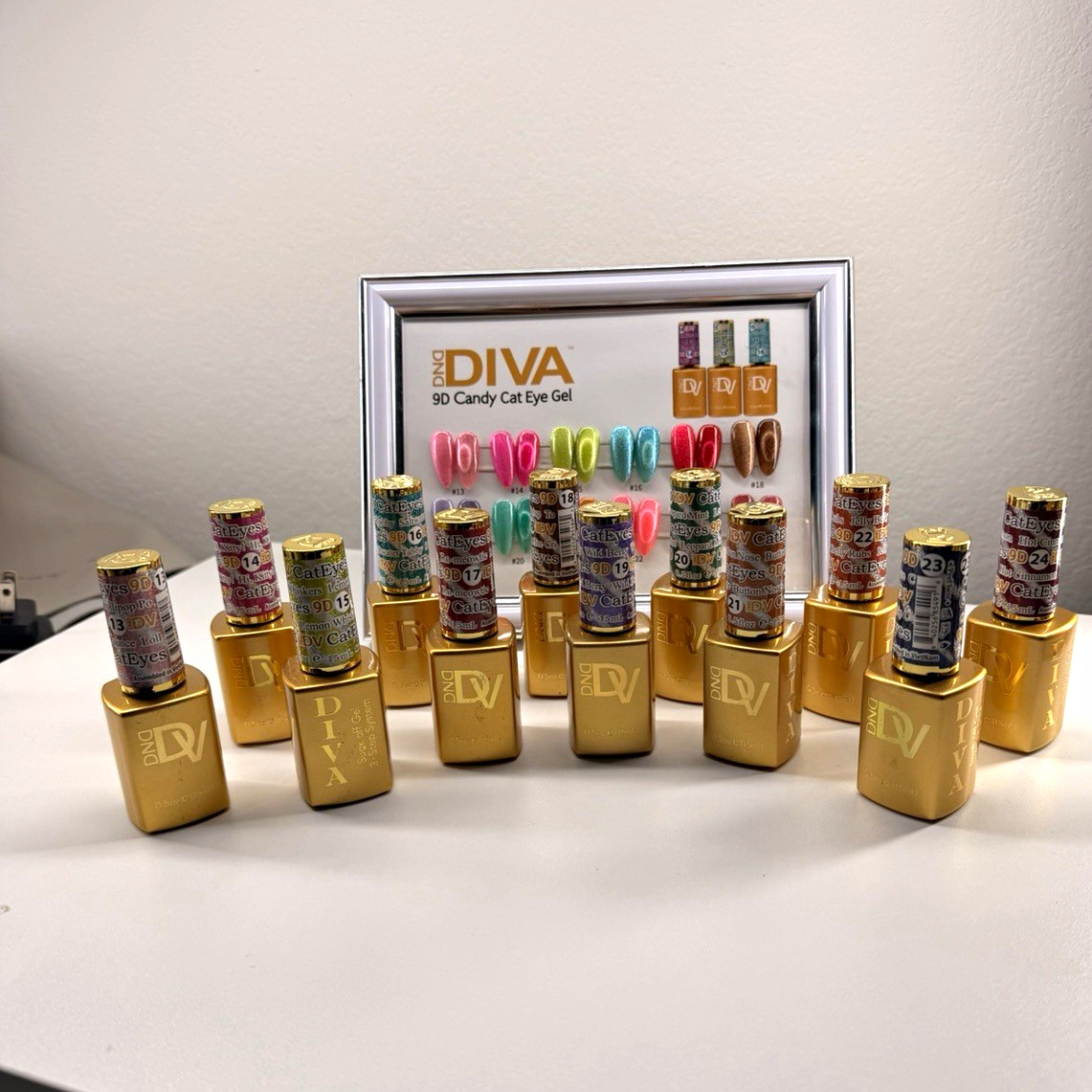 DND DIVA 9D Candy Cat Eye Gel Nail Polish 0.5oz THE WHOLE SET DND DIVA 9D Candy Cat Eye Gel Nail Polish 0.5oz THE WHOLE SET
