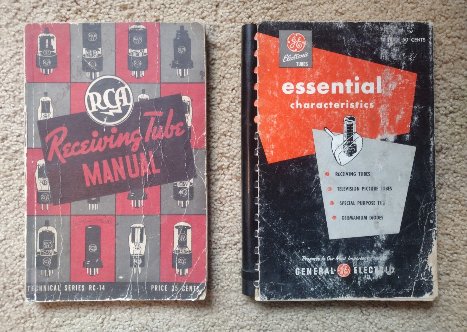 RCA & GE Vacuum Tube Specification Manuals--Vintage RCA & GE Vacuum Tube Specification Manuals--Vintage