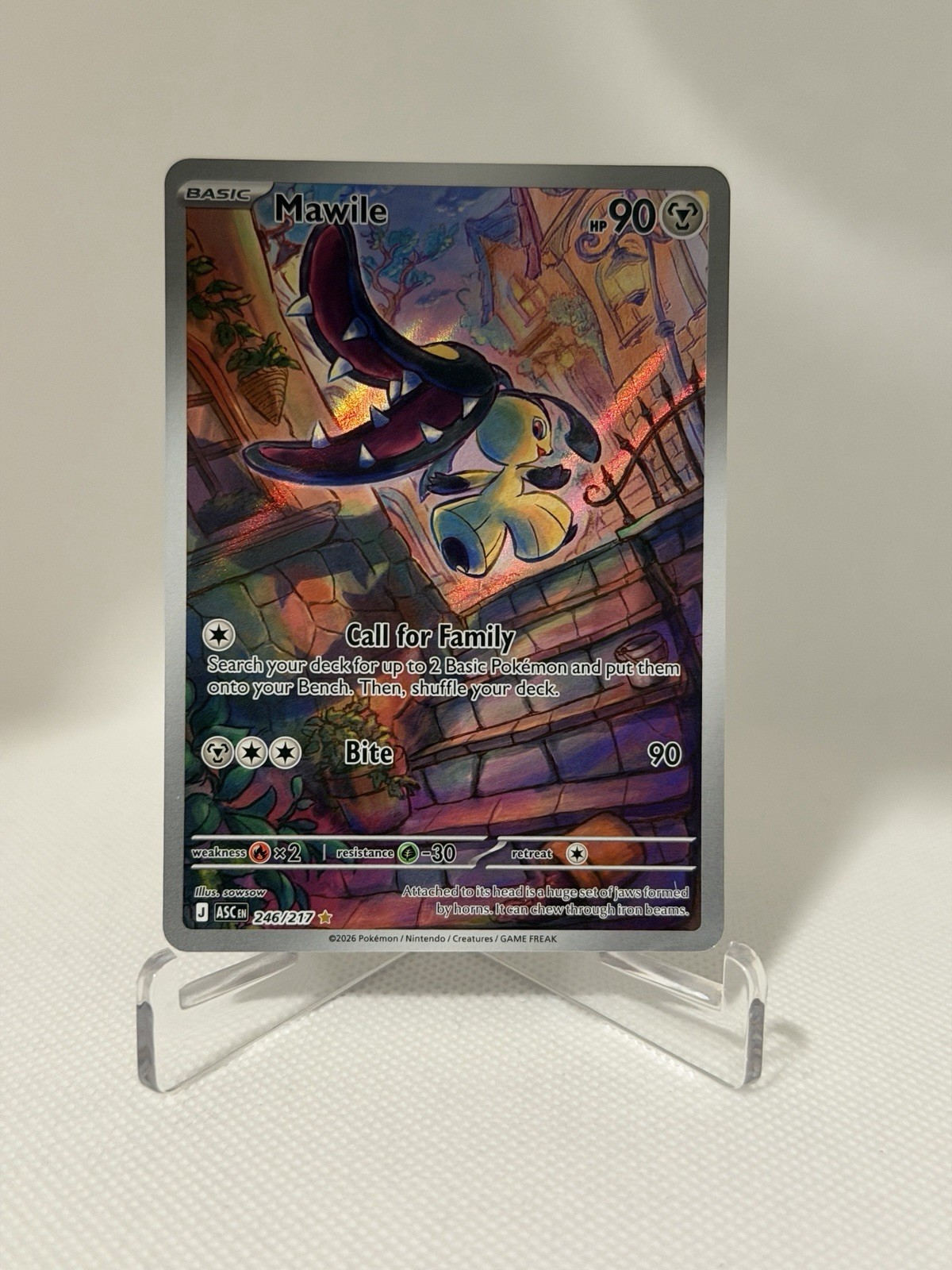 Pokémon TCG Mawile 246/217 Illustration Rare Ascended Heroes Near Mint