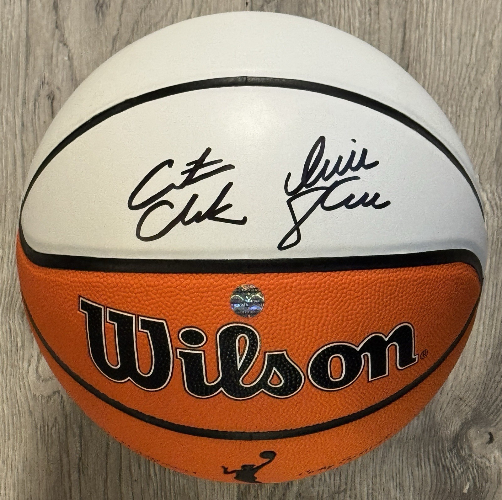 Caitlin Clark - Sophie Cunningham - DUAL Autographed Full Size Basketball w/COA