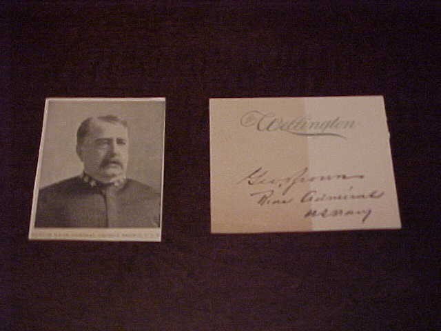 1800s Civil War Rear Admiral George Brown Autographed Signed Note US Navy