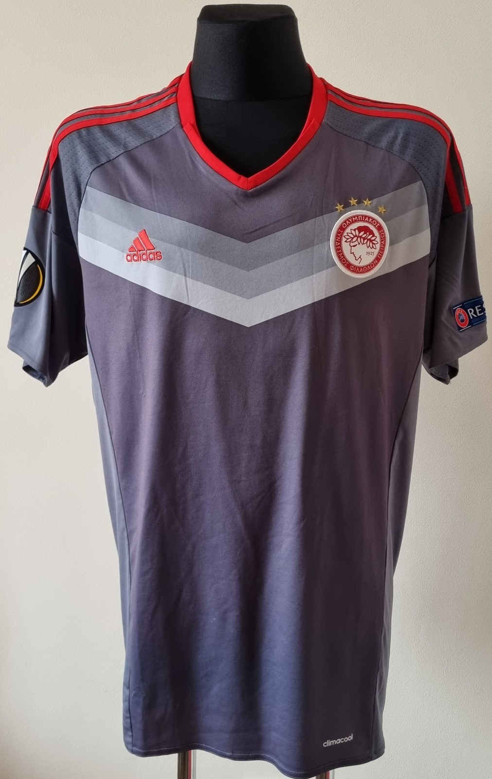 Olympiacos 2016 - 2017 UEFA LEGUE EUROPA football Adidas shirt size 2XL