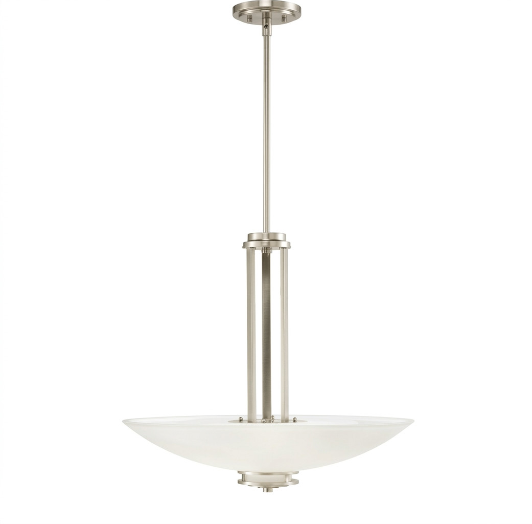 Kichler Hendrik Pendant 3Lt, Brushed Nickel, Satin Etched - 3275NI