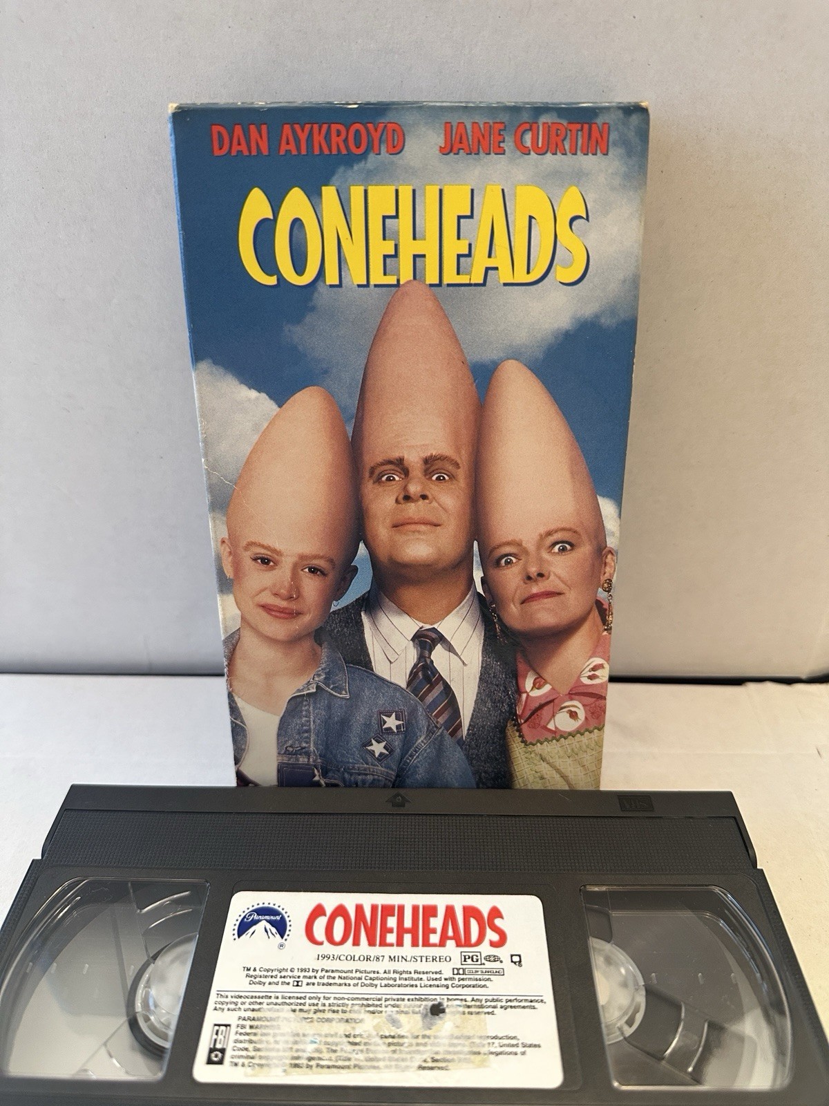 Coneheads (VHS, 1994) Dan Aykroyd 90s Comedy Movie Saturday Night Live