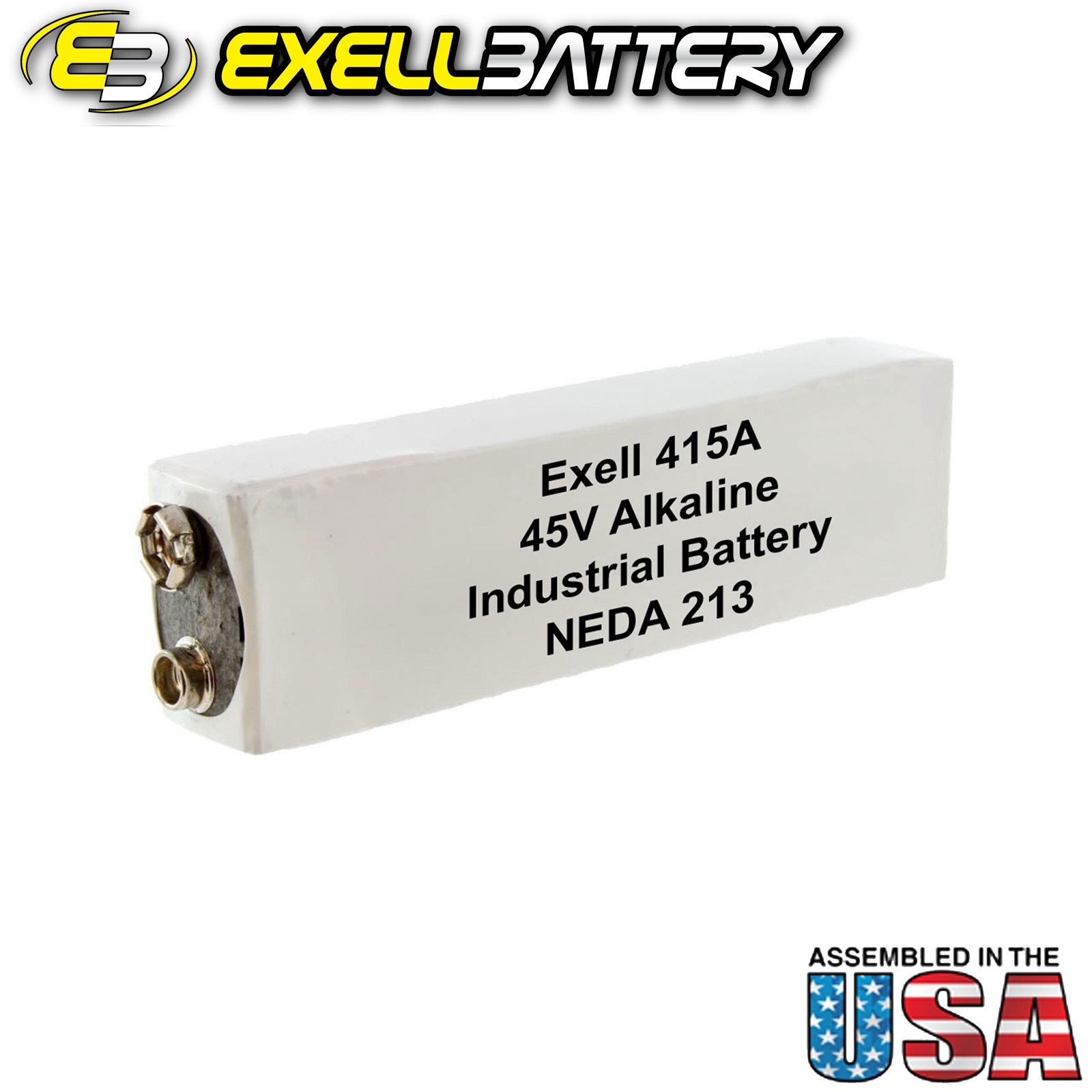 Exell Battery 415A Battery Compatible With Mallory 415 M102, NEDA 213, IEC 30F20