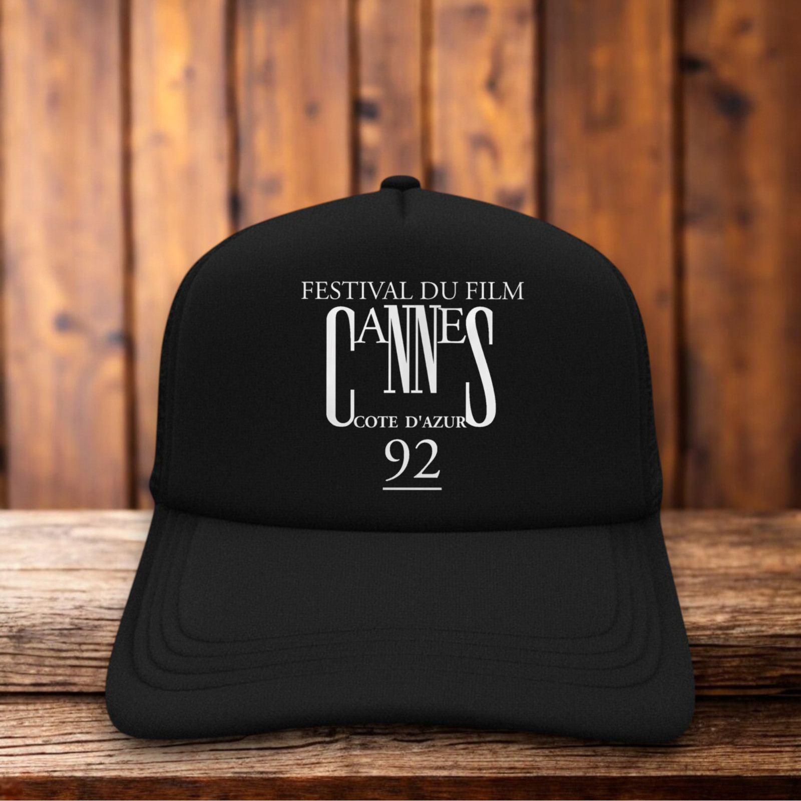 45th Cannes Film Festival 1992 Mens Trucker Hat Black Cote D\'Azur Joe Pesci Cap