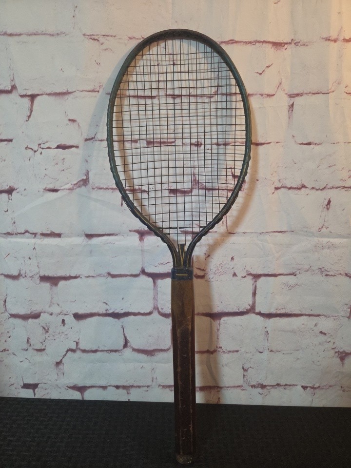 Vintage Dayton Steel & Wood Tennis Racket Racquet Metal Mesh Wood Handle 1920\'s Vintage Dayton Steel & Wood Tennis Racket Racquet Metal Mesh Wood Handle 1920\'s