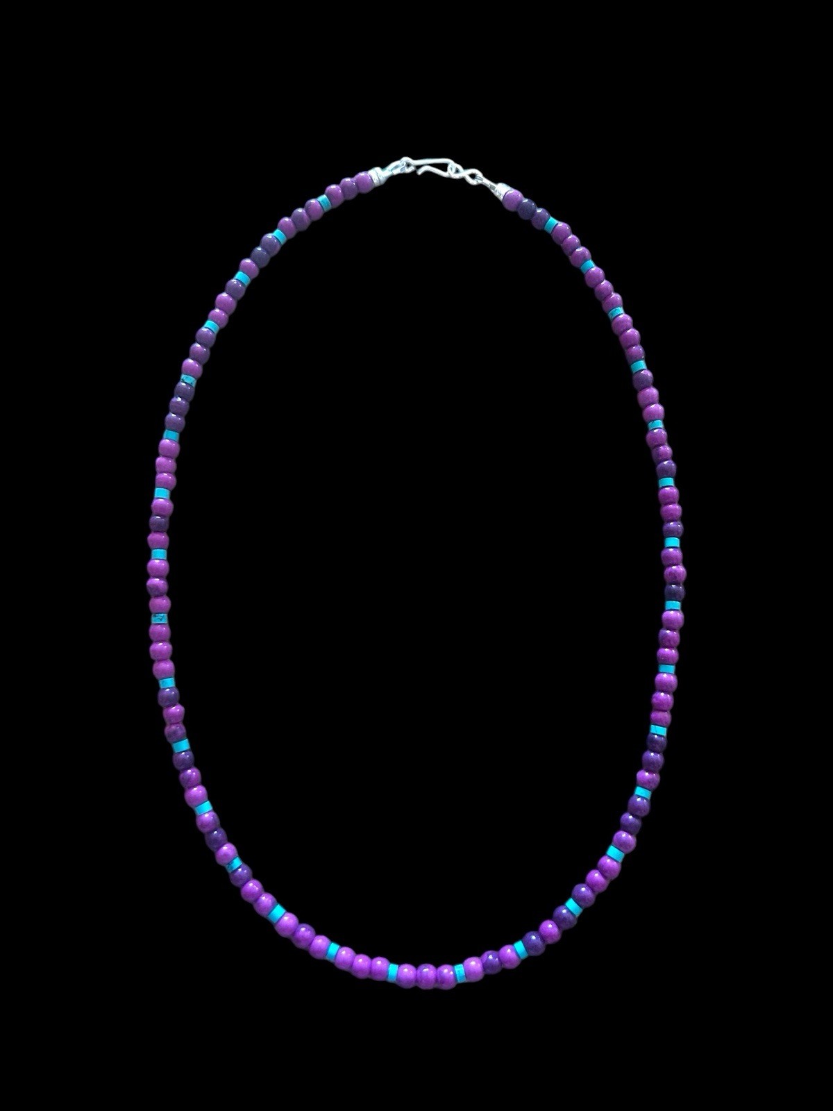 Native American Sugilite & Kingman Turquoise Necklace