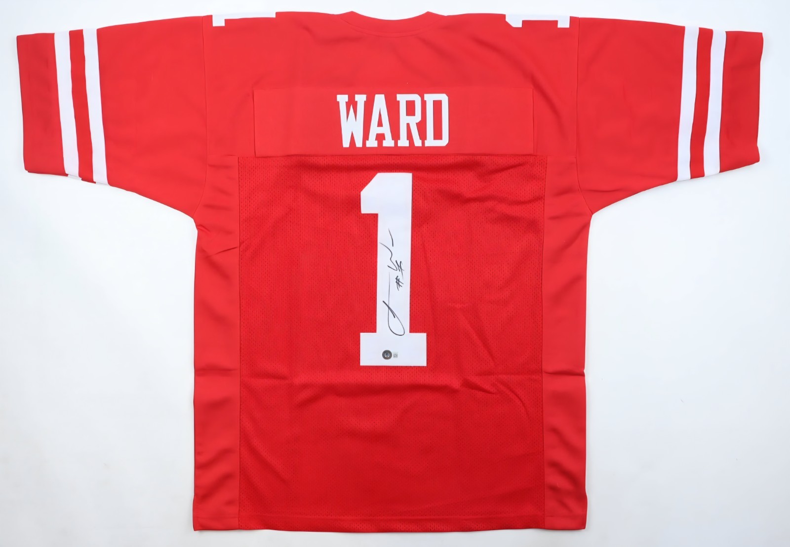 Rare Jimmie Ward Signed San Francisco Custom Football Jersey Beckett Witnessed 