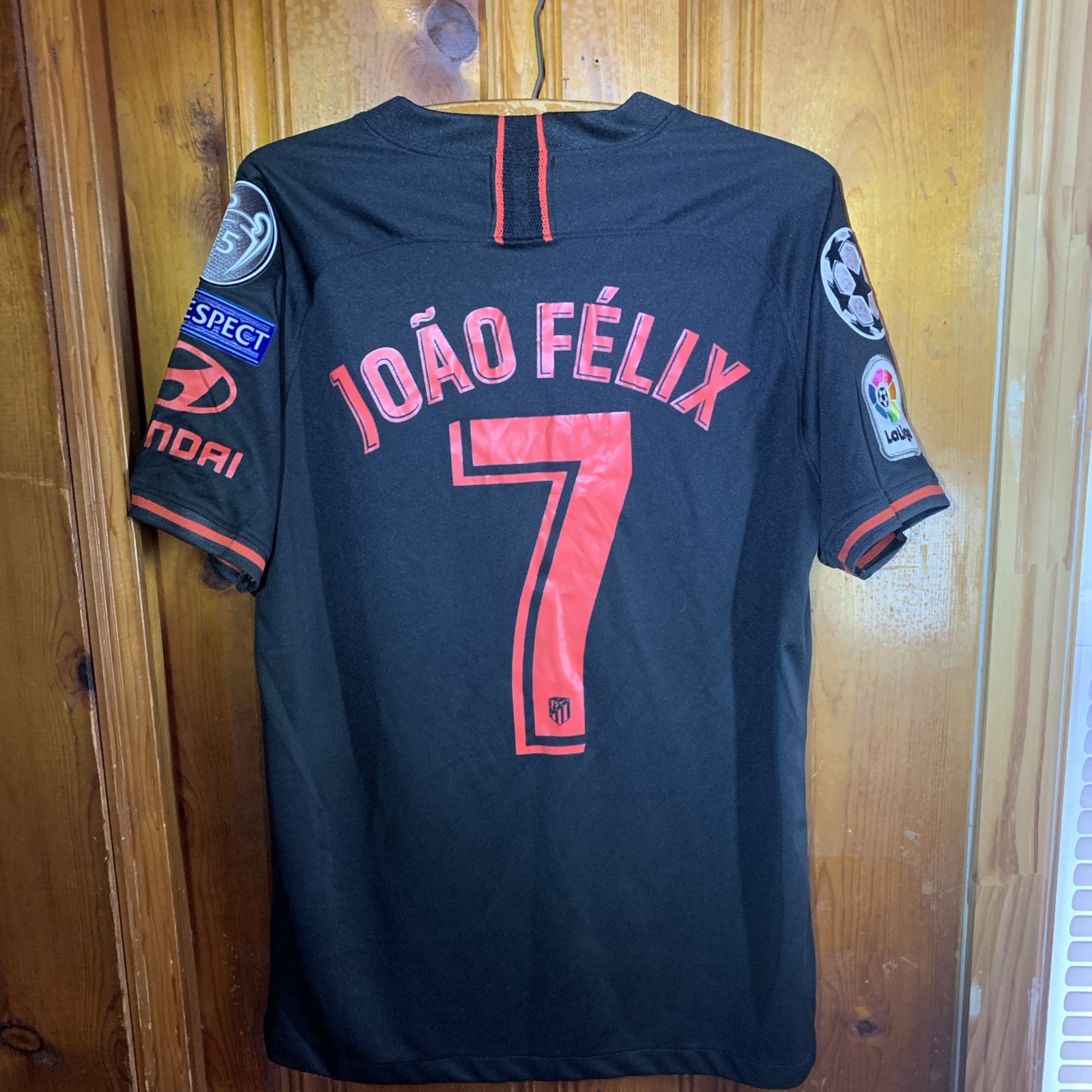 Joao Felix  Atletico Madrid  Champions League Patches 19/20 NIKE  Away jersey #7