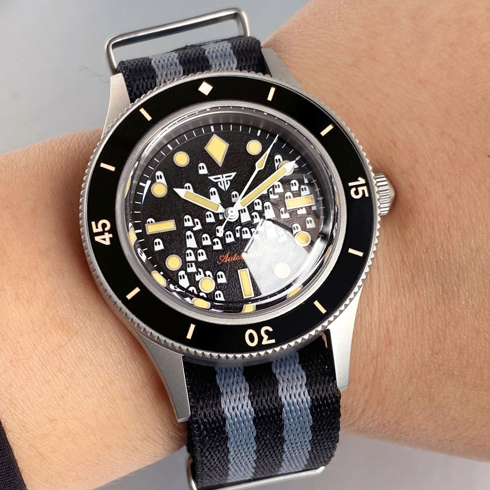 Lumen 50-Fathoms Retro 40mm Domed Sapphire NH35A PT5000 Automatic Watch for Men