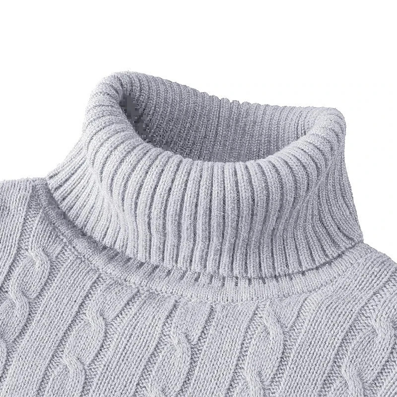 Men\'s Turtleneck Soft Sweater 2023 Warm Knitted Autumn/winter Pullover Jumper