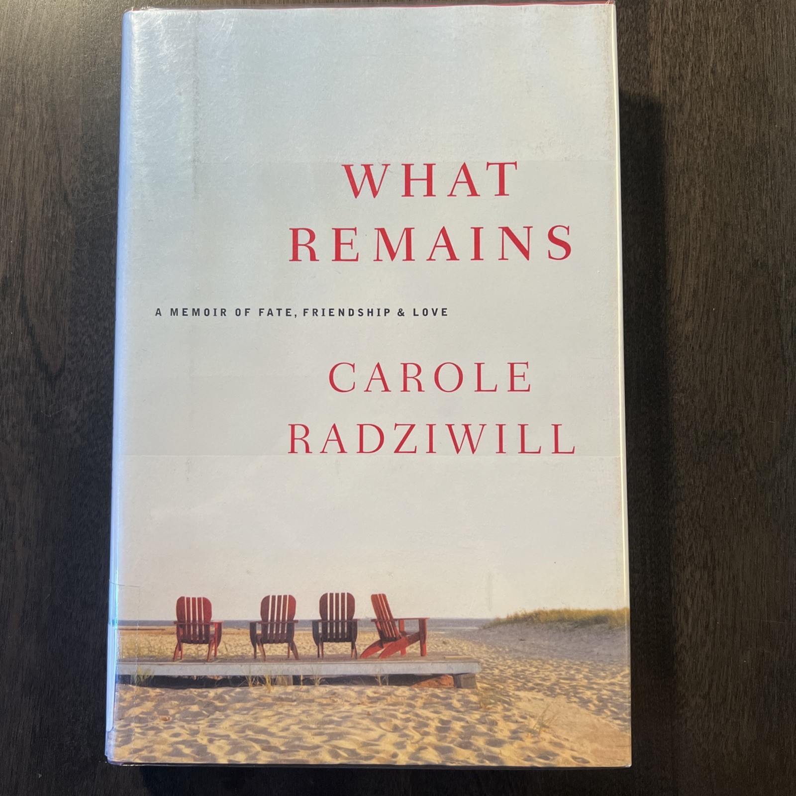 What Remains: A Memoir of Fate, Friendship, and Love by Carole Radziwill HCDJ