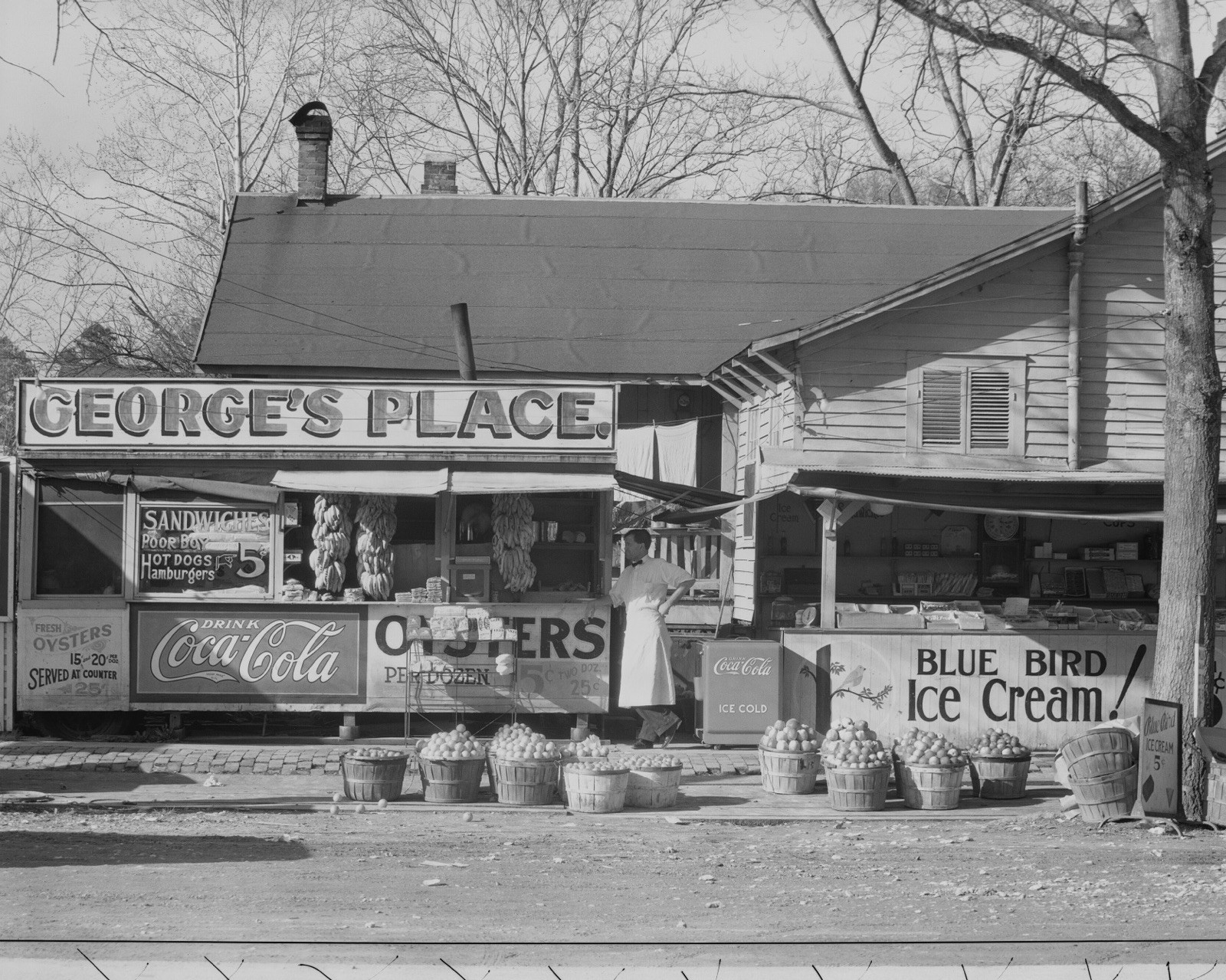 1936 Georges Place Louisiana Walker Evans FSA Roadside Diner 8x10 Photo Print #2