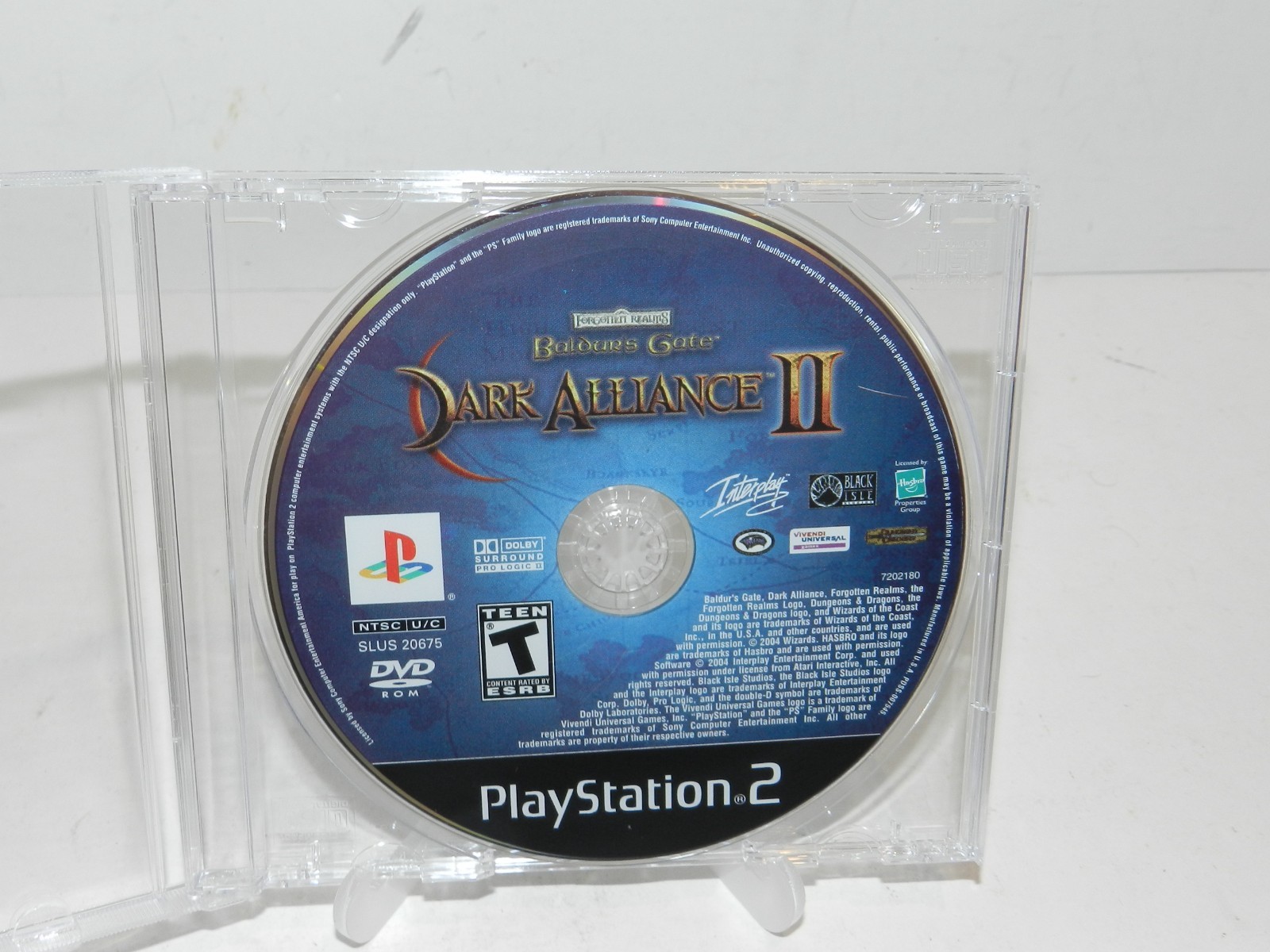 Baldur\'s Gate: Dark Alliance II Sony PlayStation 2 PS2 Disc Only Tested Warranty