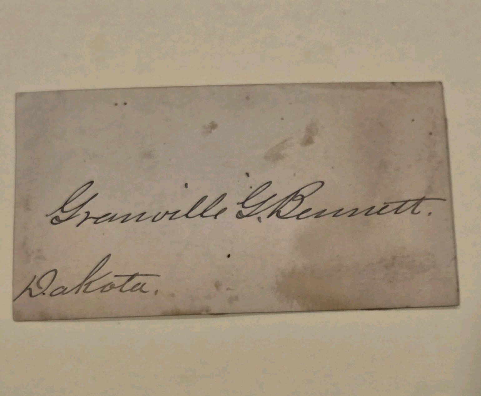 Granville Bennett Signed Wild West Judge Deadwood Autograph Wild Bill Hickok