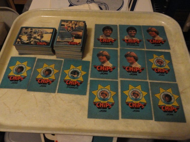 Chips TV Show 1979 Donruss 175 Cards 12 Stickers lot 